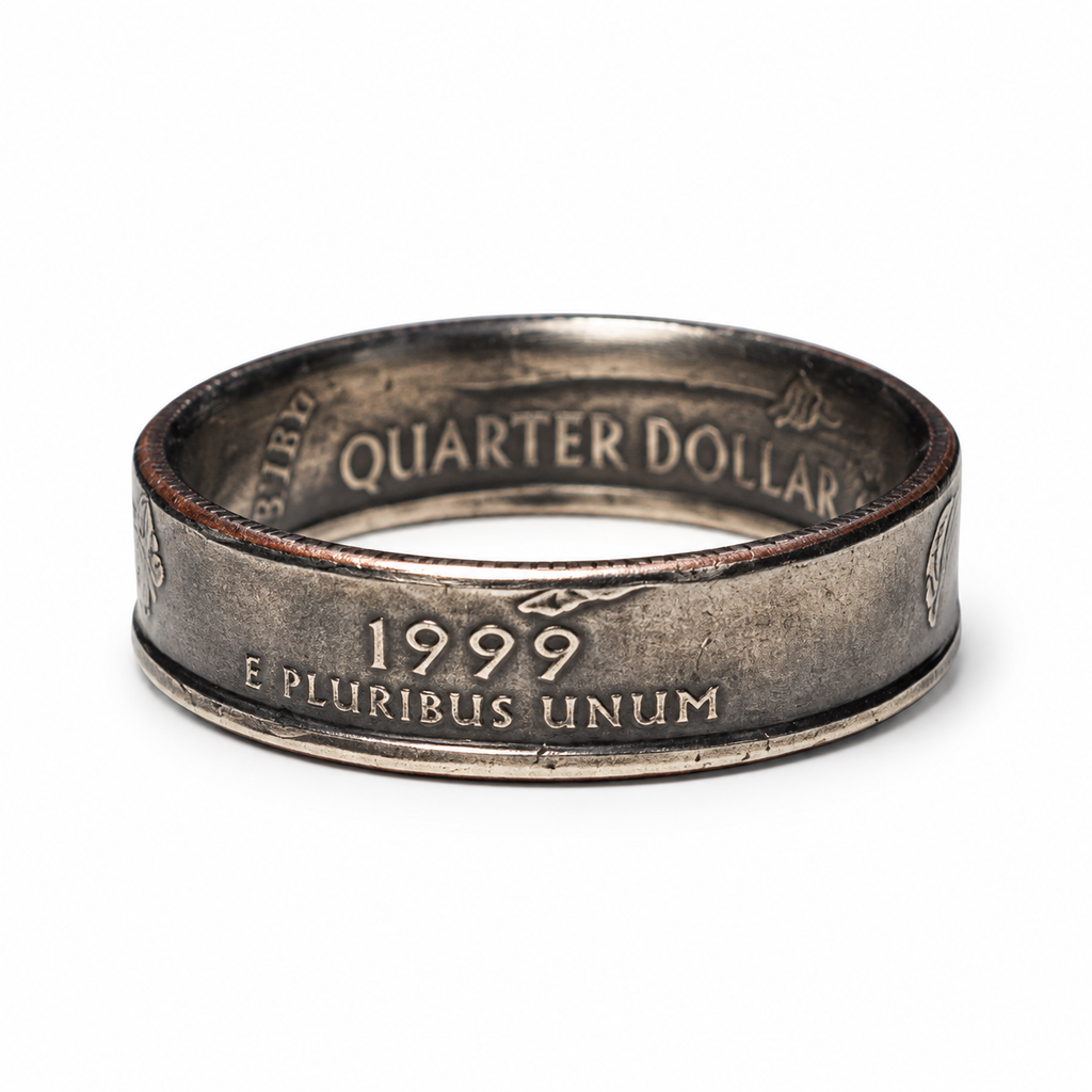 Delaware State Quarter Coin Ring