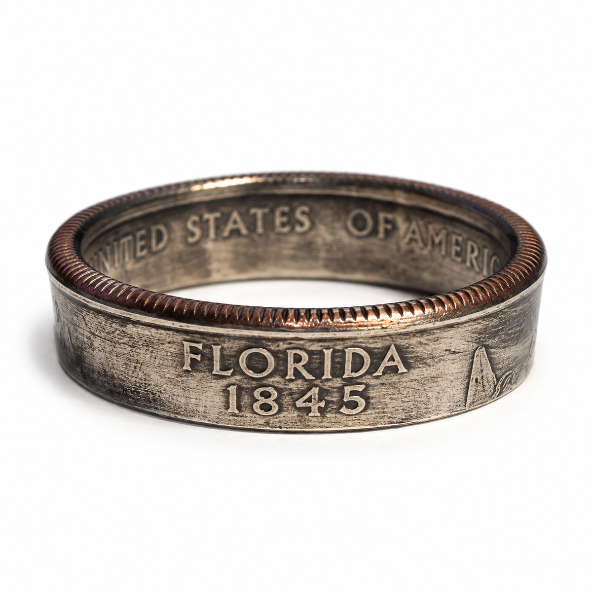 Florida State Quarter Coin Ring
