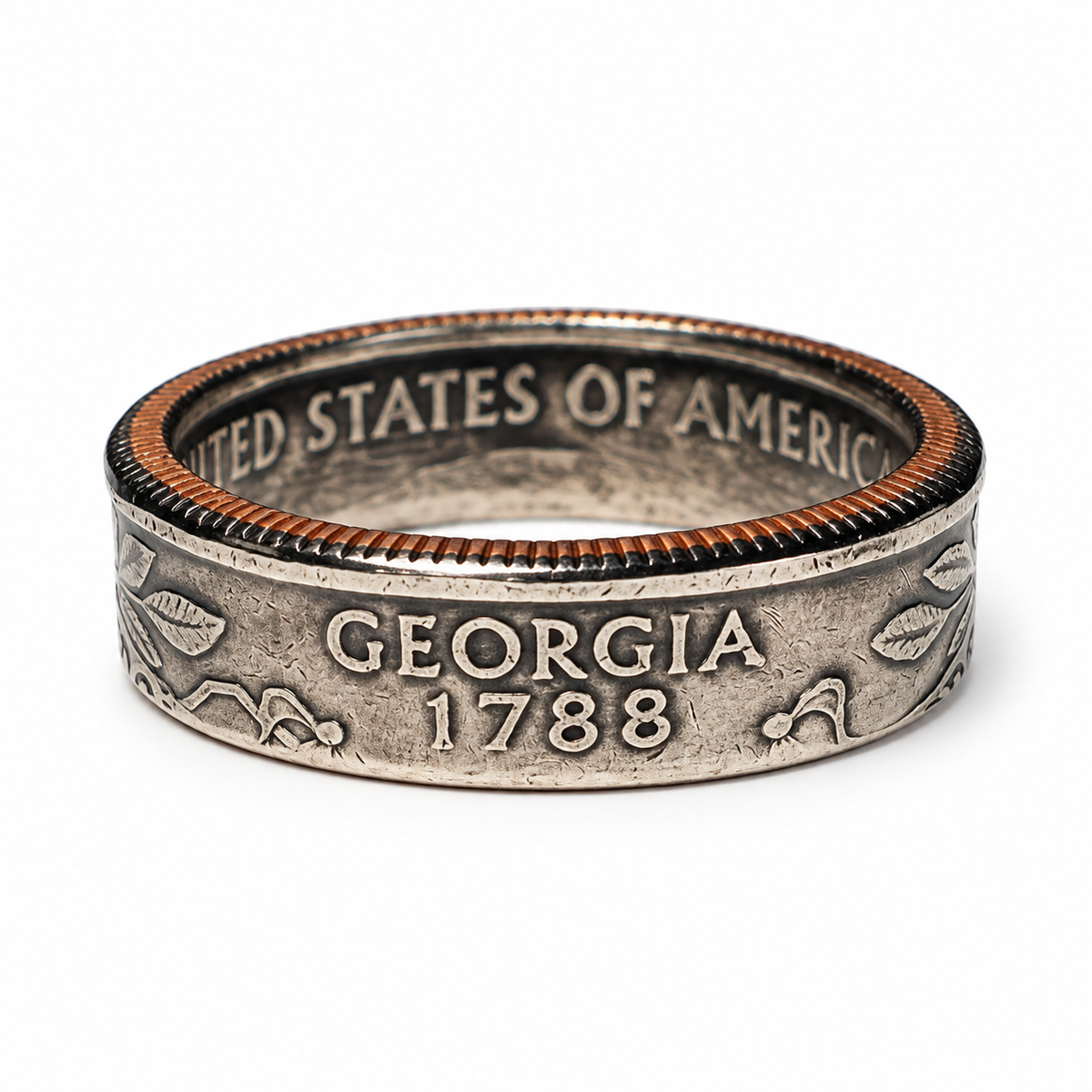 Georgia State Quarter Coin Ring