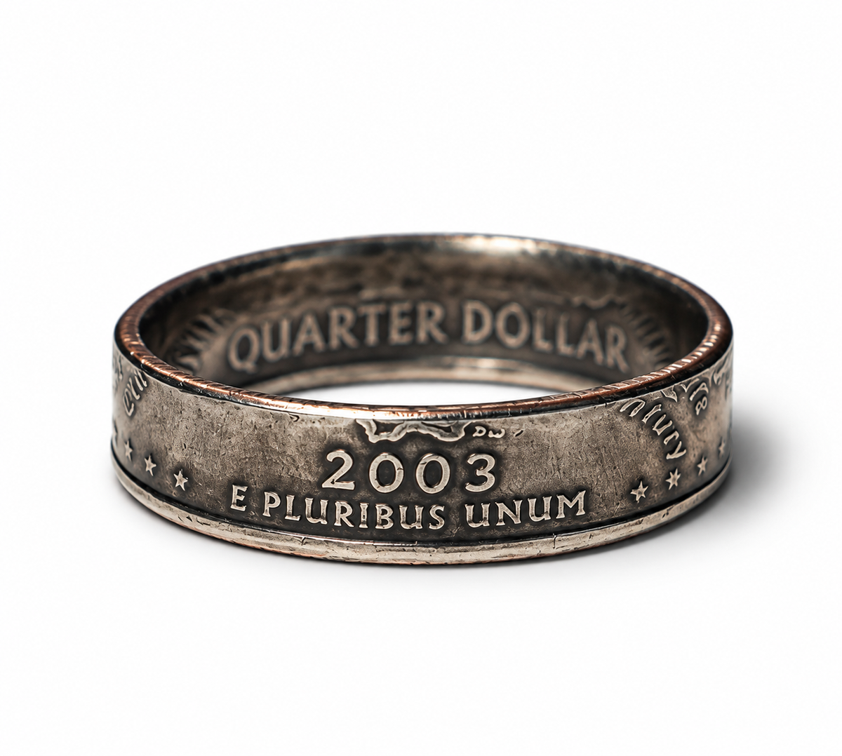 Illinois State Quarter Coin Ring