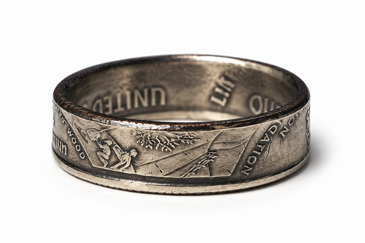 Iowa State Quarter Coin Ring