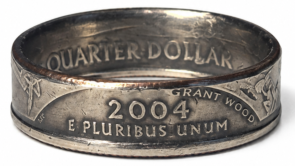 Iowa State Quarter Coin Ring
