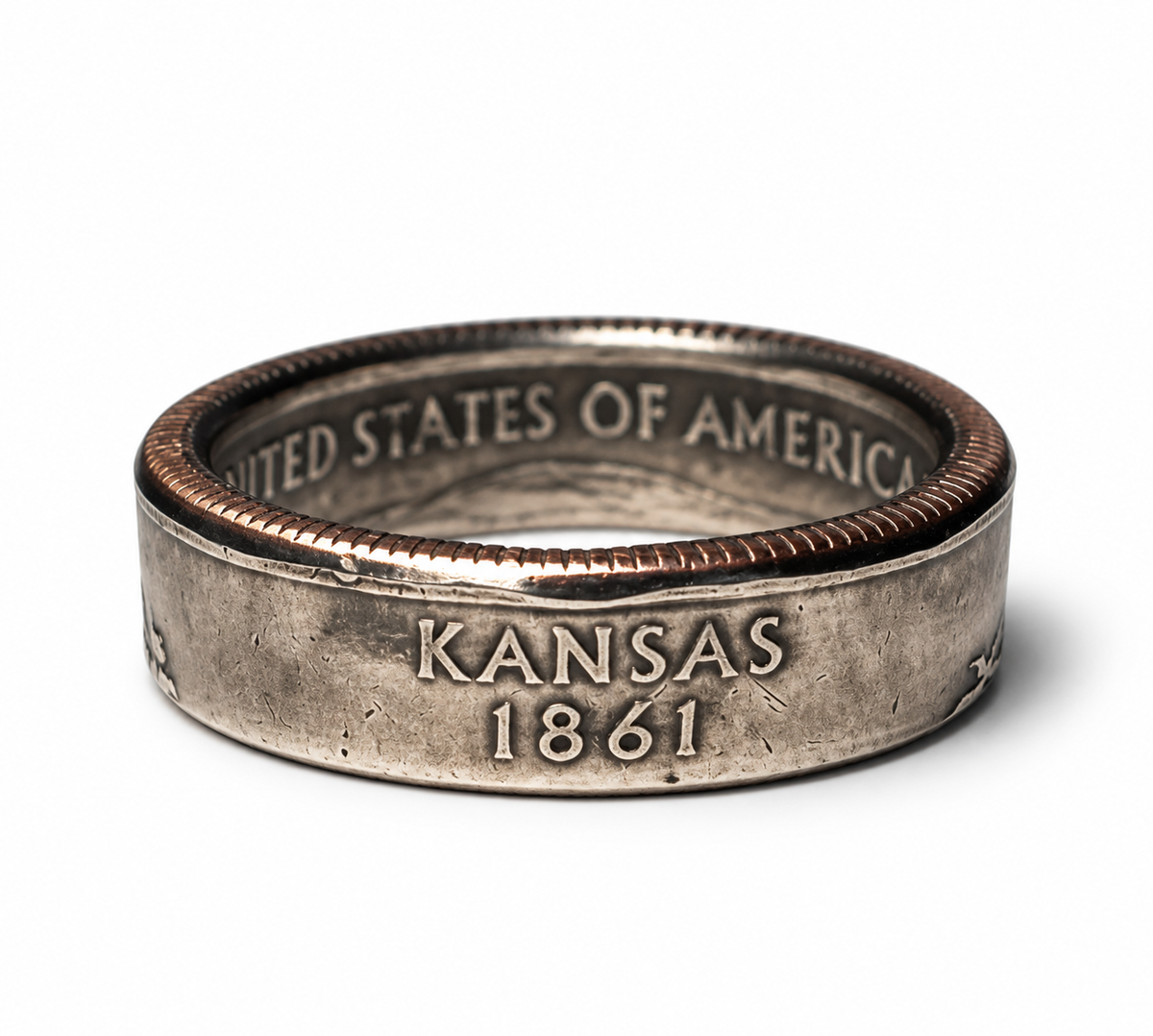 Kansas State Quarter Coin Ring