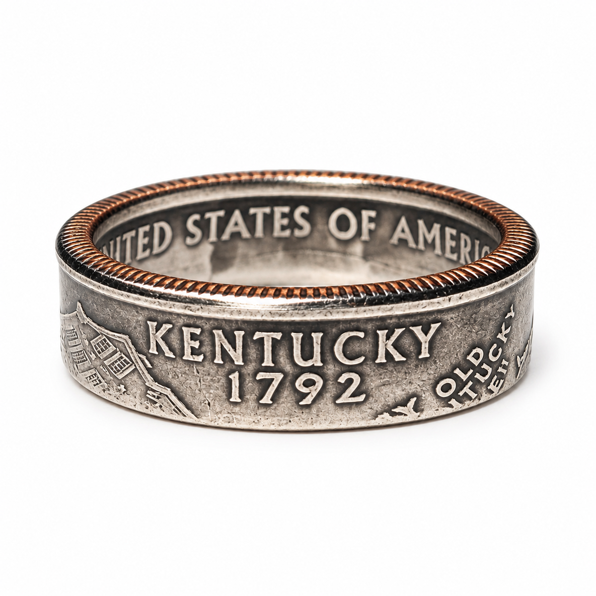 Kentucky State Quarter Coin Ring