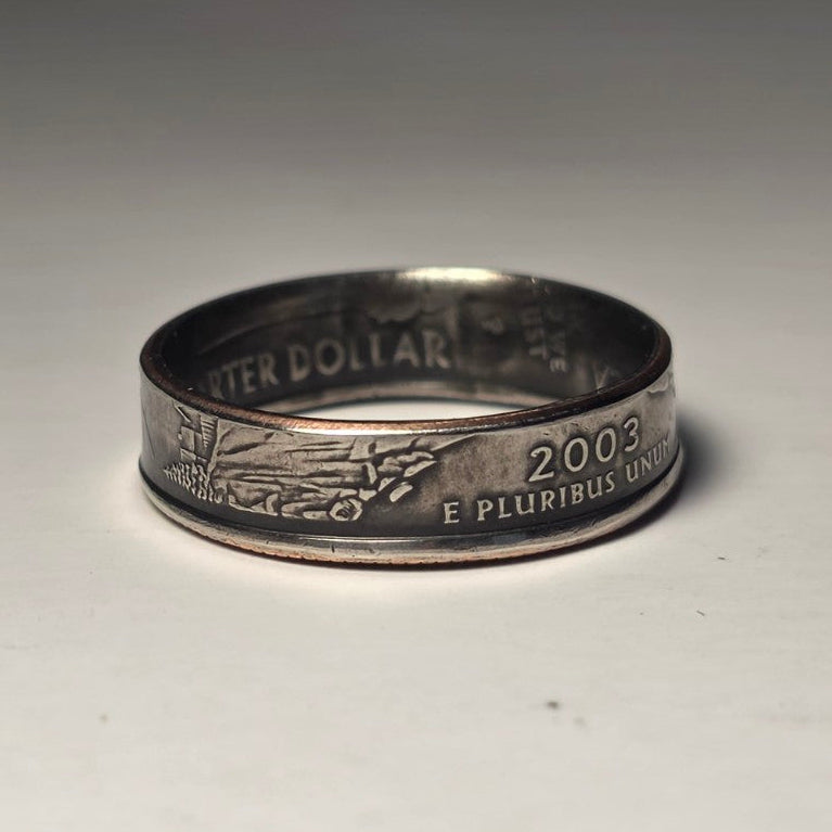 Maine State Quarter Coin Ring