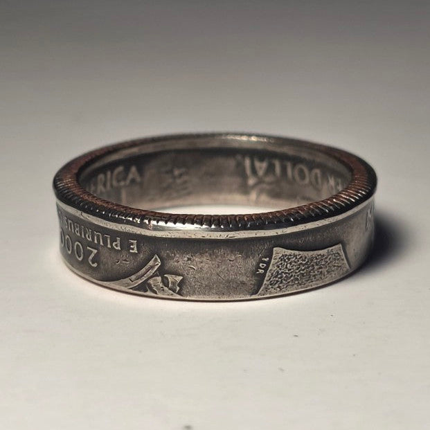 Massachusetts State Quarter Coin Ring