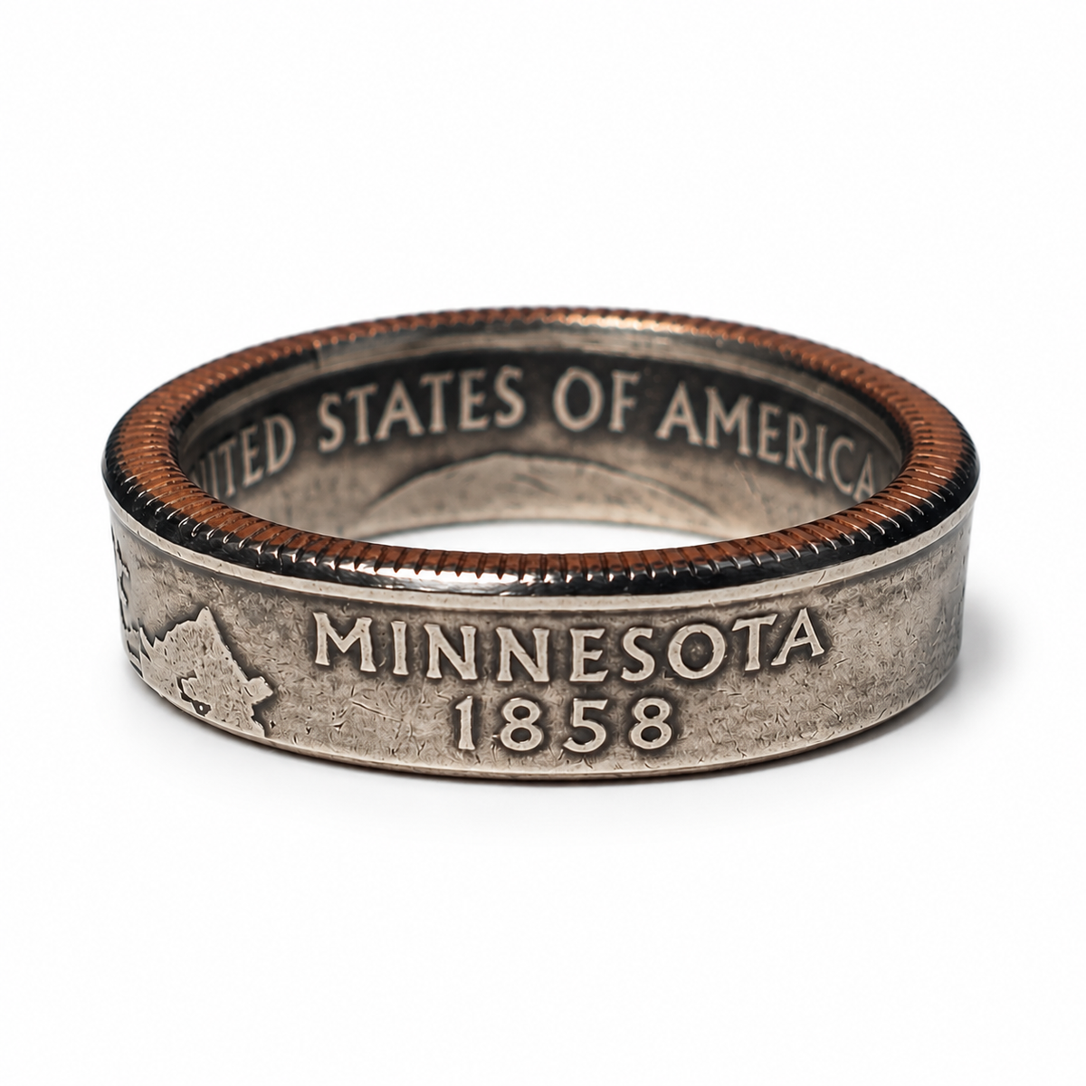 Minnesota State Quarter Coin Ring