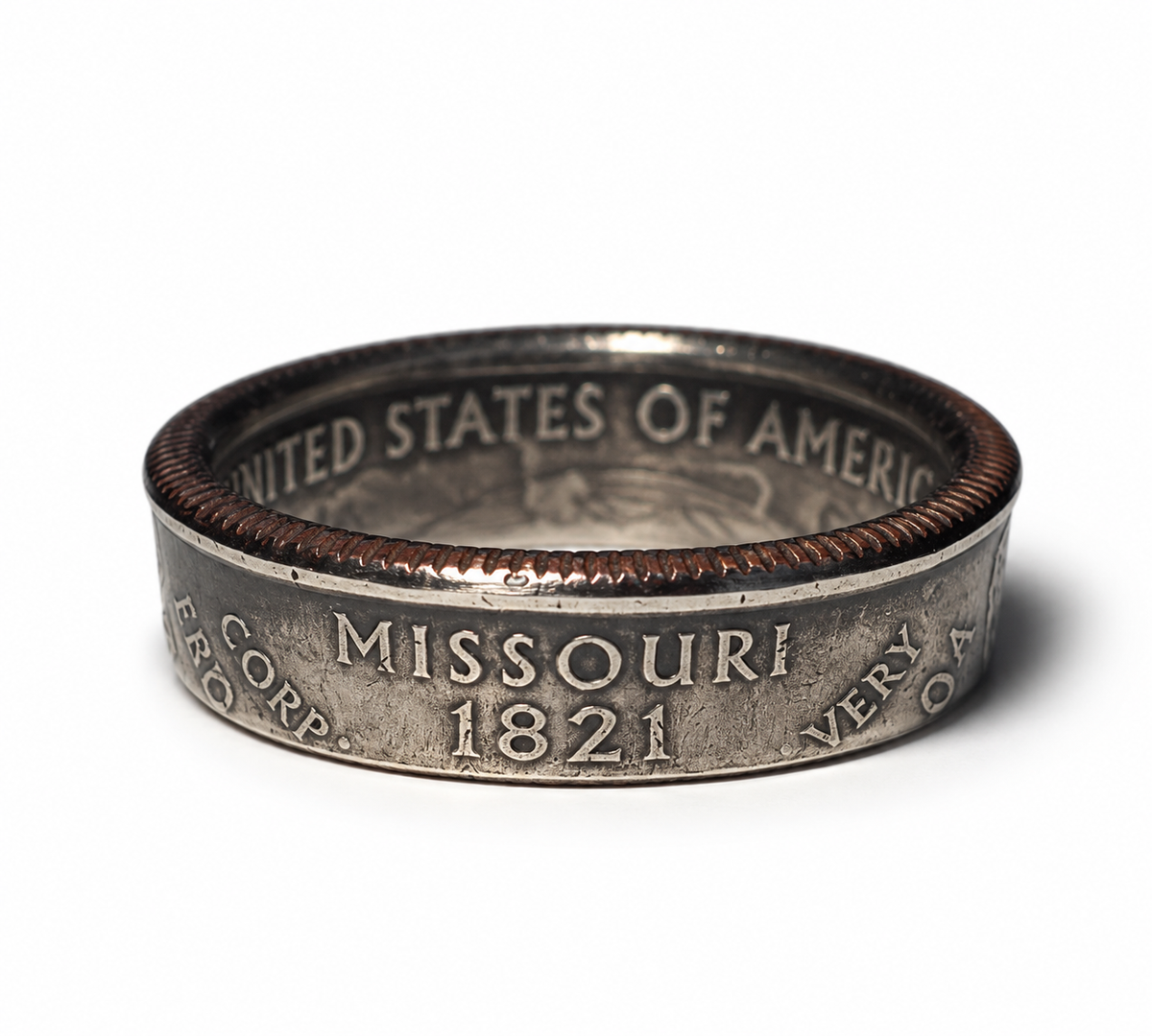 Missouri State Quarter Coin Ring