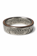 Montana State Quarter Coin Ring