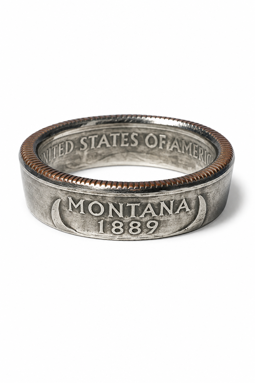 Montana State Quarter Coin Ring