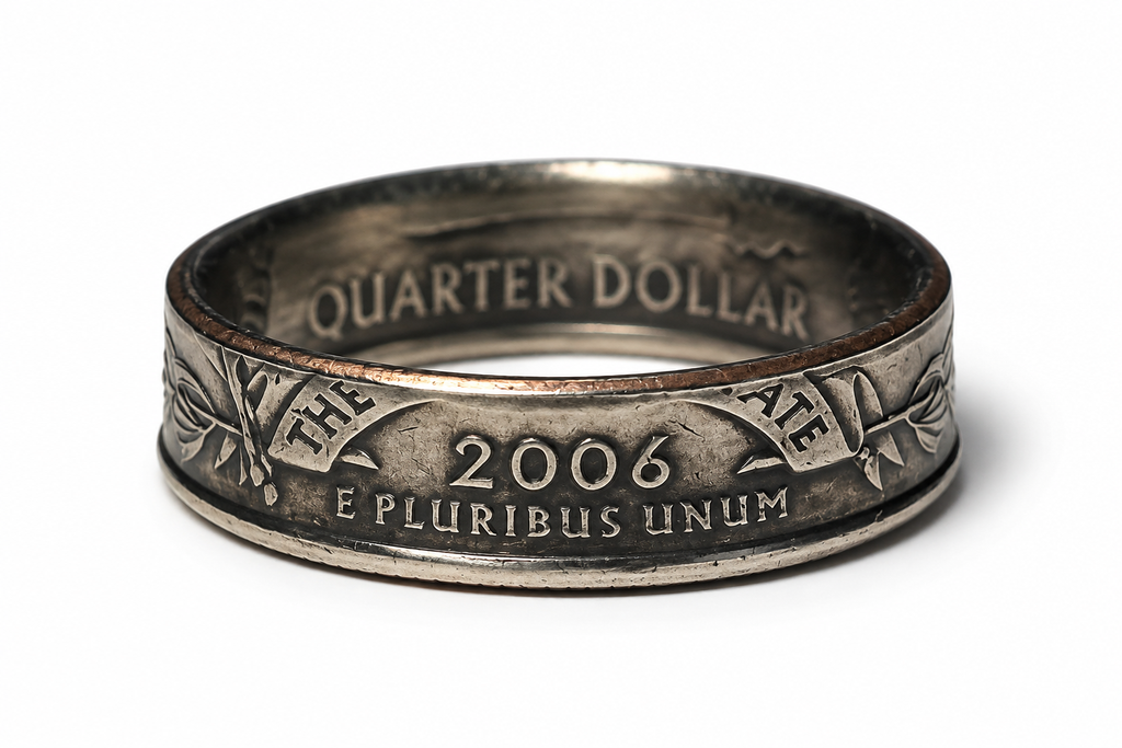 Nevada State Quarter Coin Ring