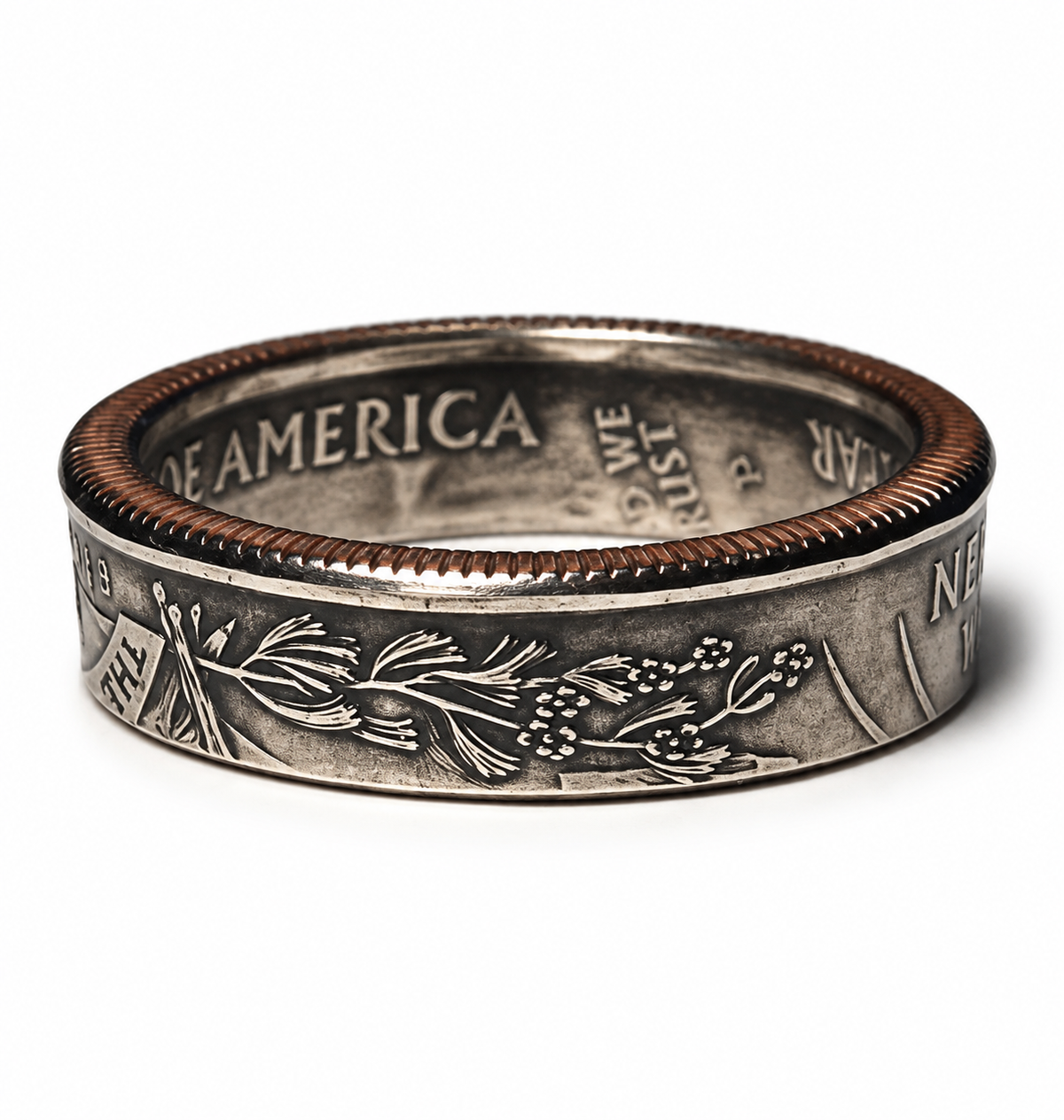 Nevada State Quarter Coin Ring