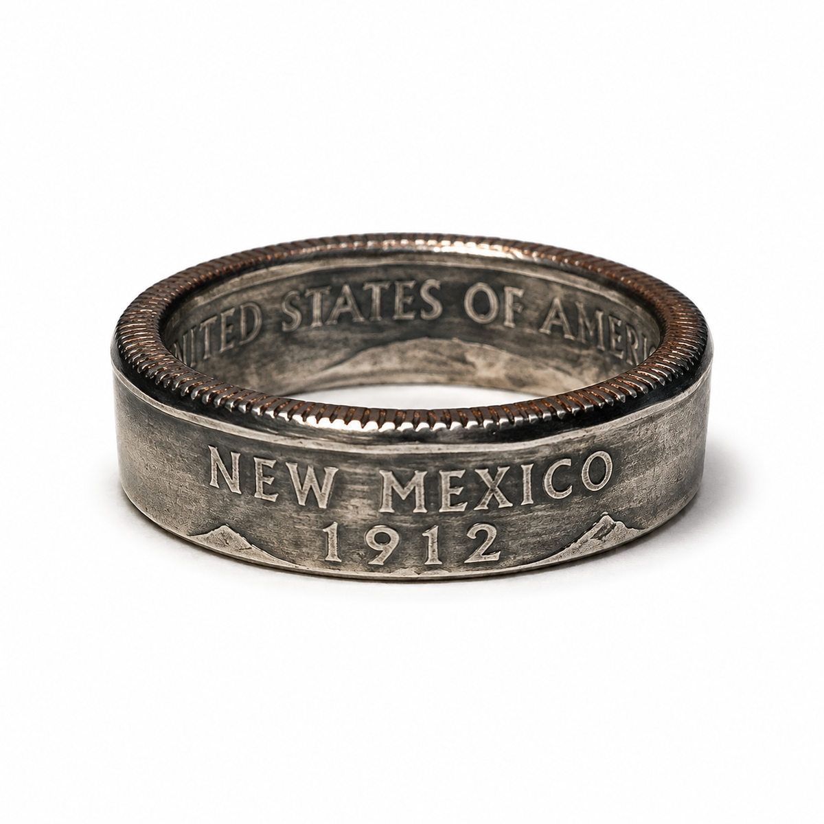 New Mexico State Quarter Coin Ring