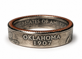 Oklahoma State Quarter Coin Ring