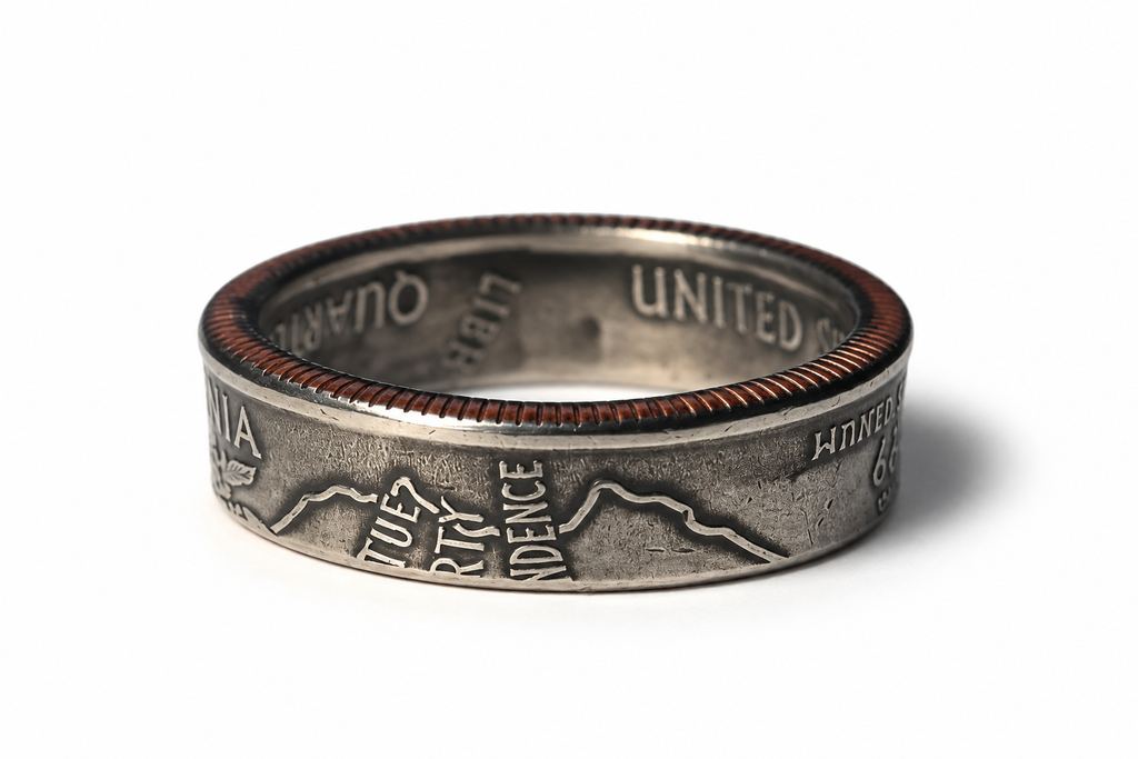 Pennsylvania State Quarter Coin Ring