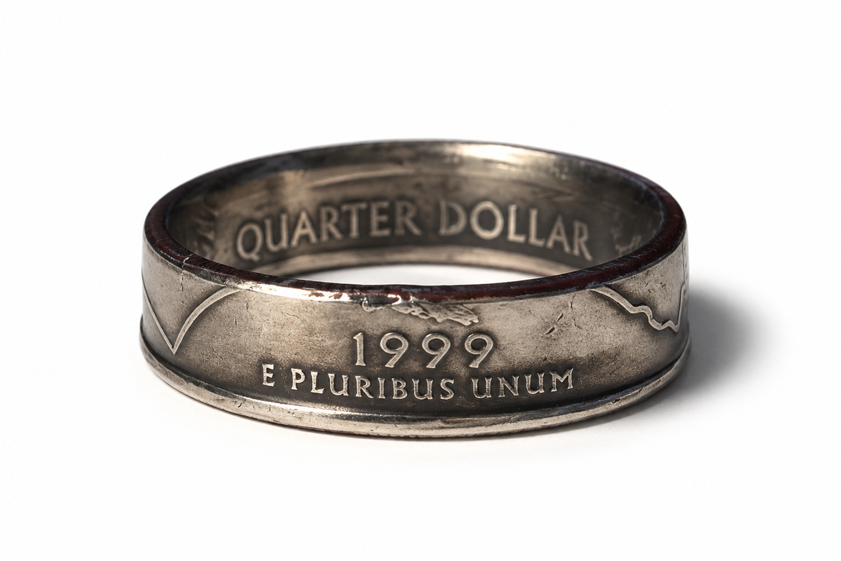 Pennsylvania State Quarter Coin Ring