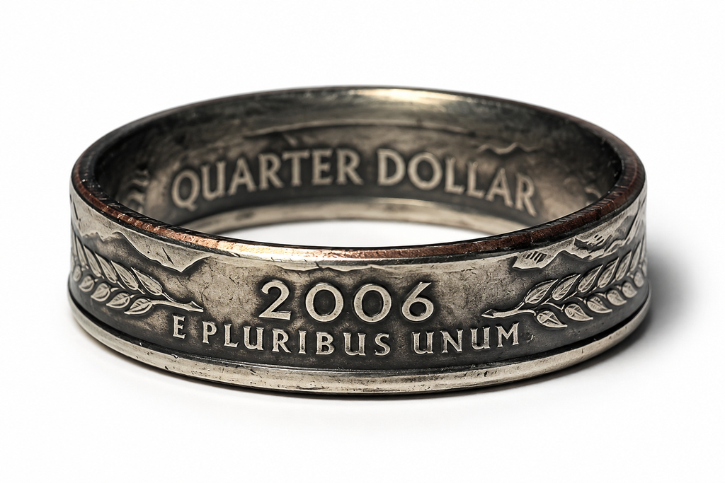 South Dakota State Quarter Coin Ring