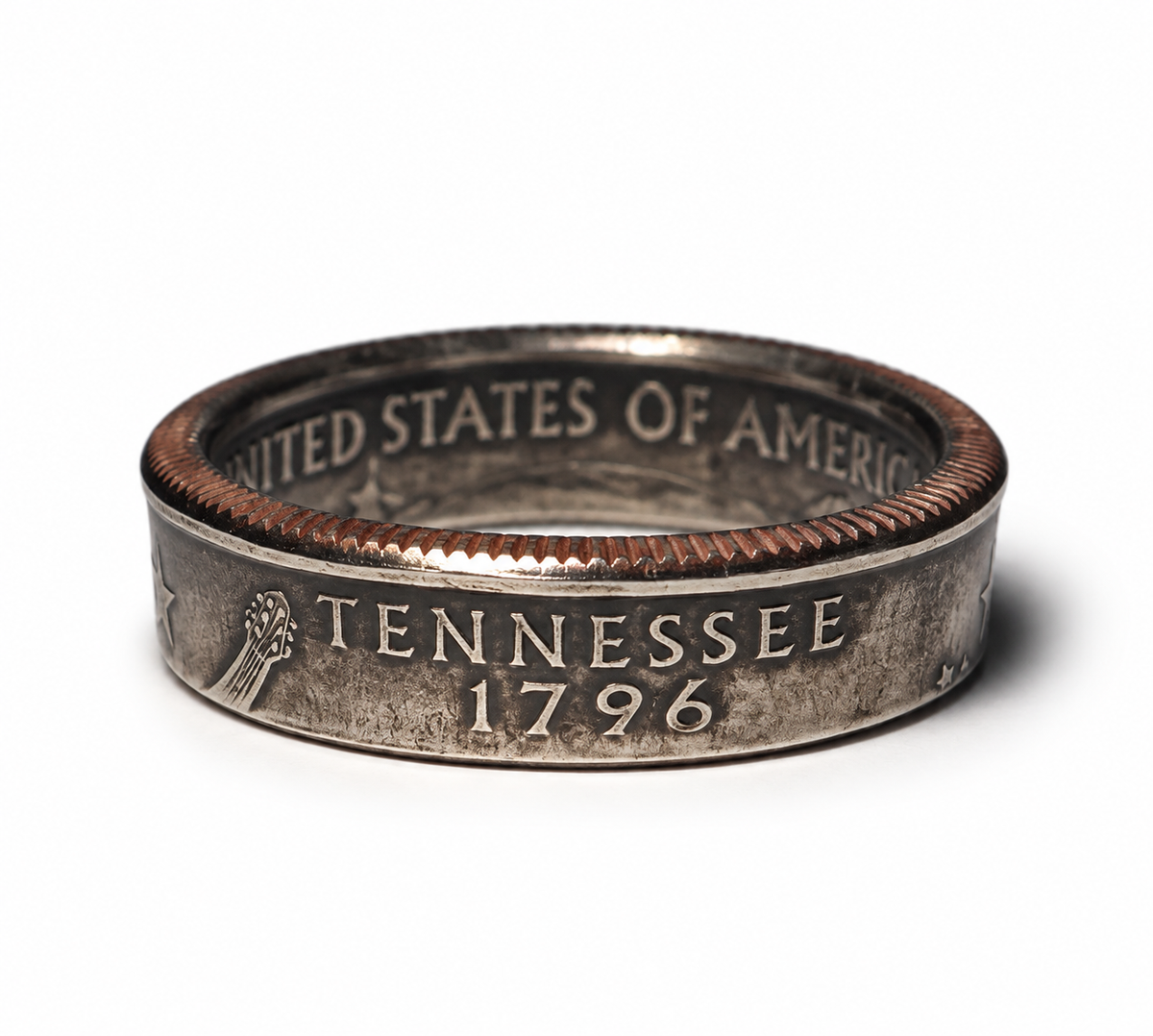 Tennessee State Quarter Coin Ring