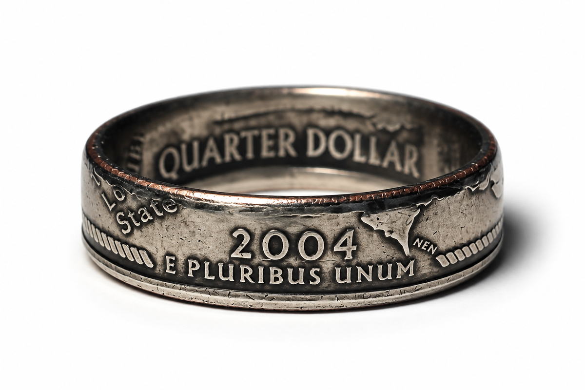 Texas State Quarter Coin Ring