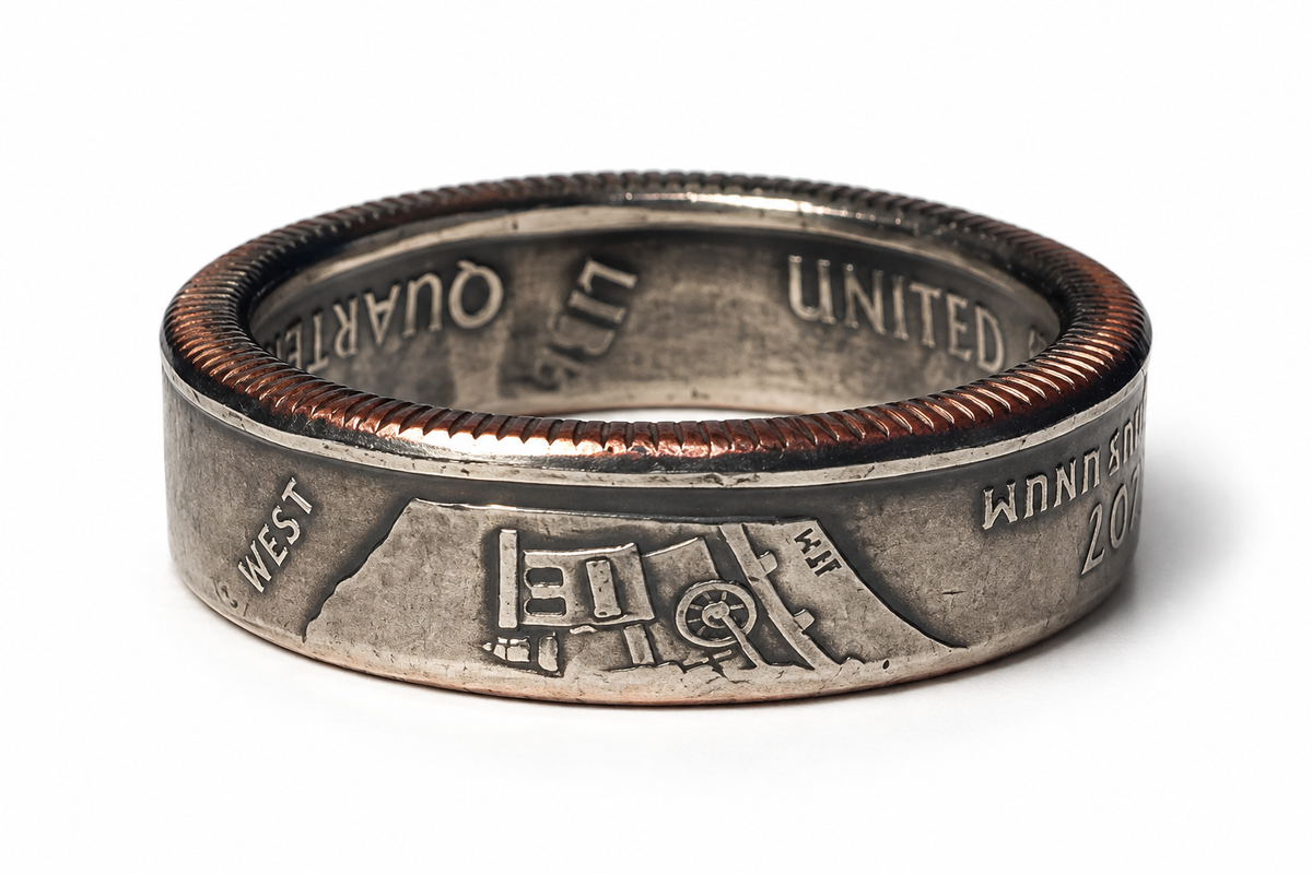 Utah State Quarter Coin Ring