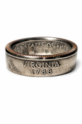 Virginia State Quarter Coin Ring