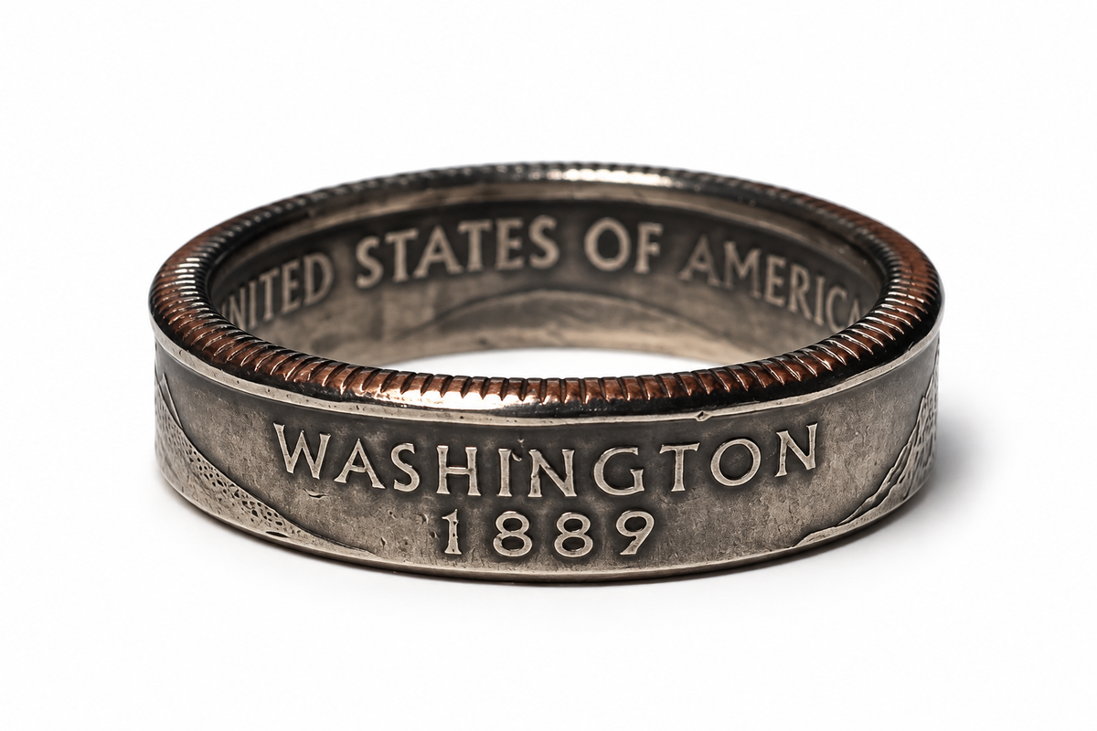 Washington State Quarter Coin Ring